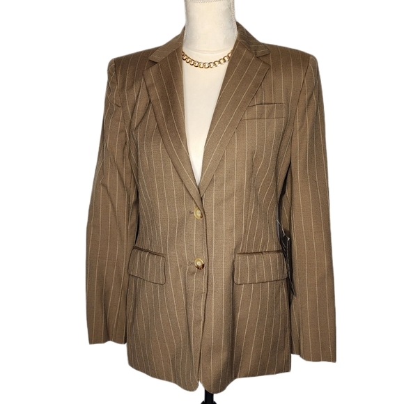 Lauren Ralph Lauren Jackets & Blazers - Ralph Lauren, Brown Pin Stripe Blazer. Size: NWT! VINTAGE!!!